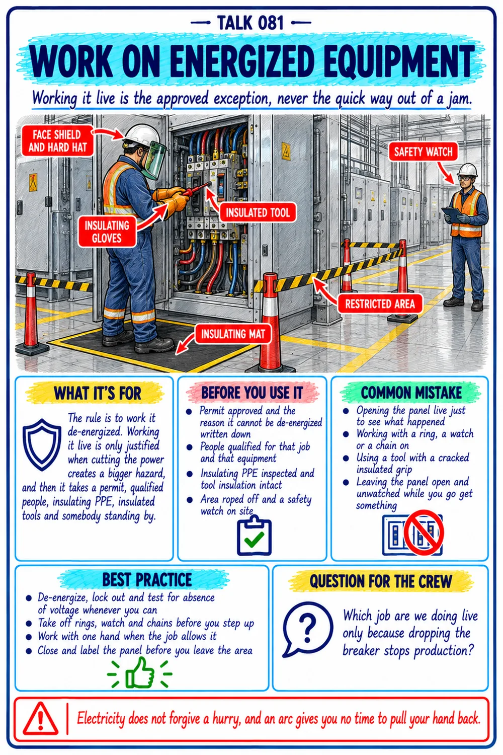 Electrical Safety talk sheet